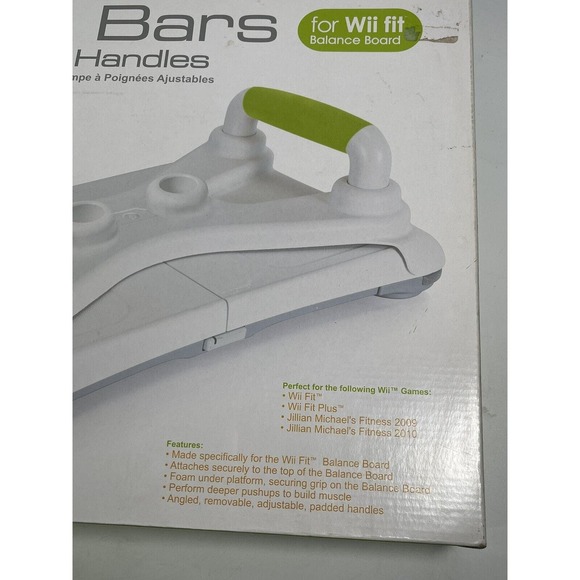 Nintendo Wii Items Wii Push-Up Bar (new) Wii Fit Balance Board (board Pre-owned) - Picture 7 of 10